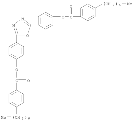 Benzoic acid, 4-heptyl-, 1,3,4-oxadiazole-2,5-diyldi-4,1-phenylene ester